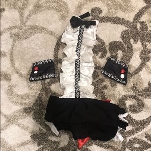 One piece dance costume.